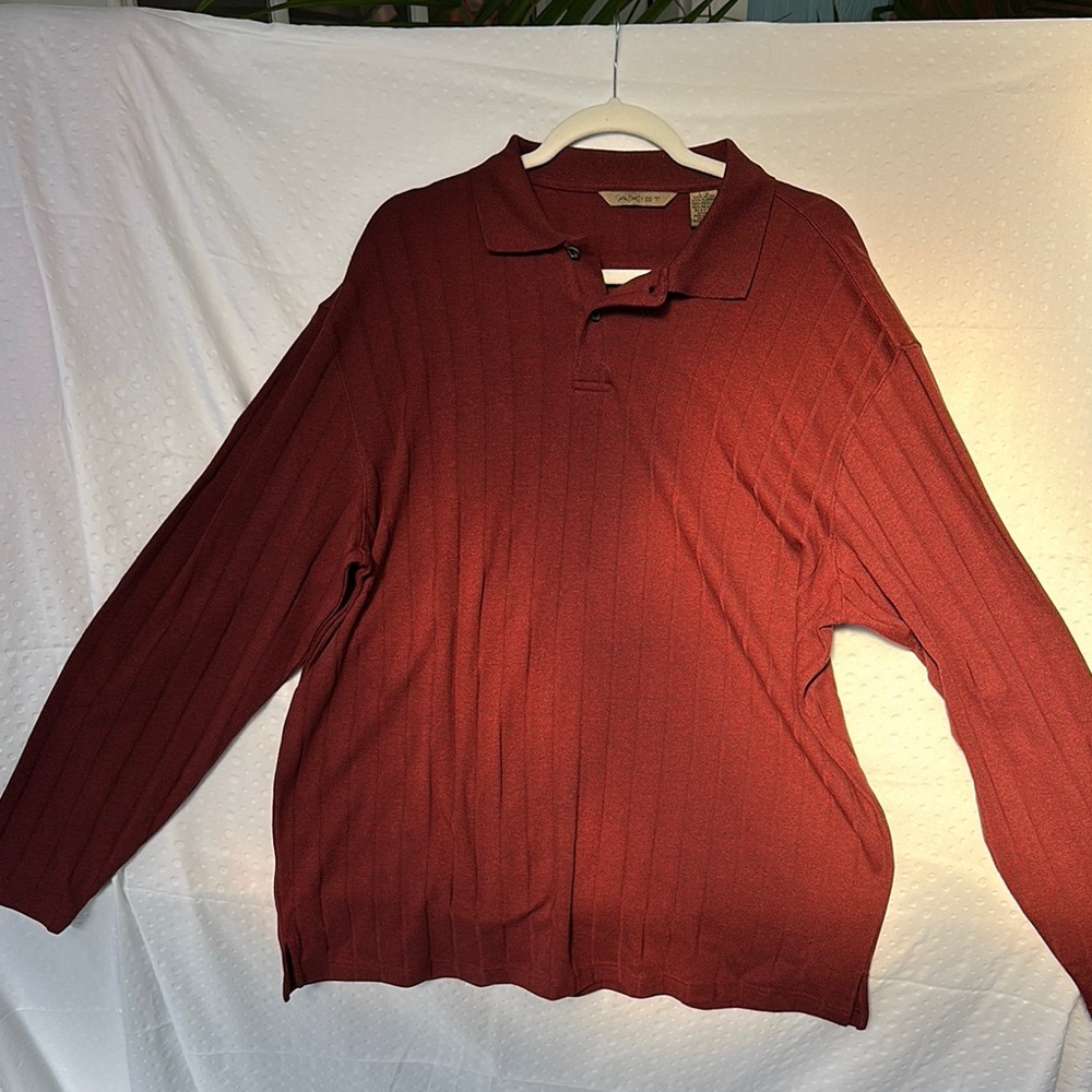 Axist Men's Polo Shirt - Rich Burgundy